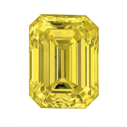 Emerald Yellow Lab-Grown Loose Diamond Stone