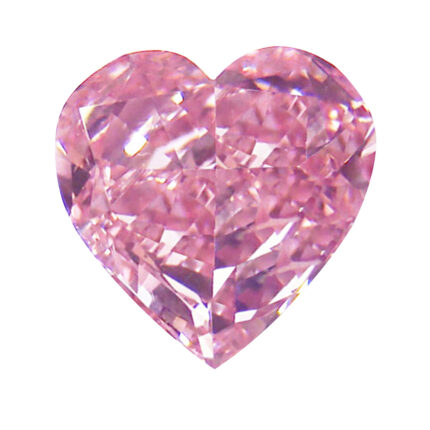 Heart Shape Pink Lab-Grown Loose Diamond Stone