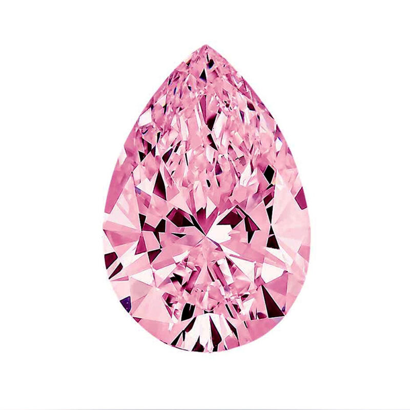 Pear Shape Pink Lab-Grown Loose Diamond Stone